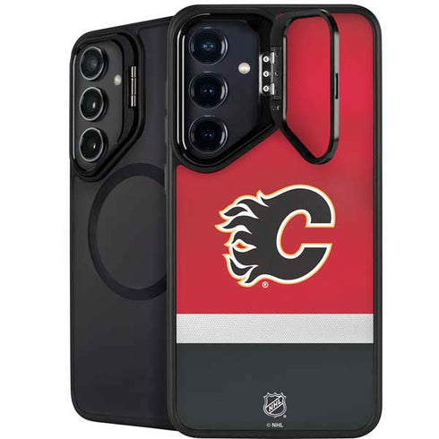 NHL Calgary Flames Jersey Galaxy S25 Kickstand Case